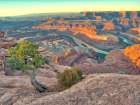 USA-Utah Dead Horse Point State Park-sunrise view of the canyon below Art Print